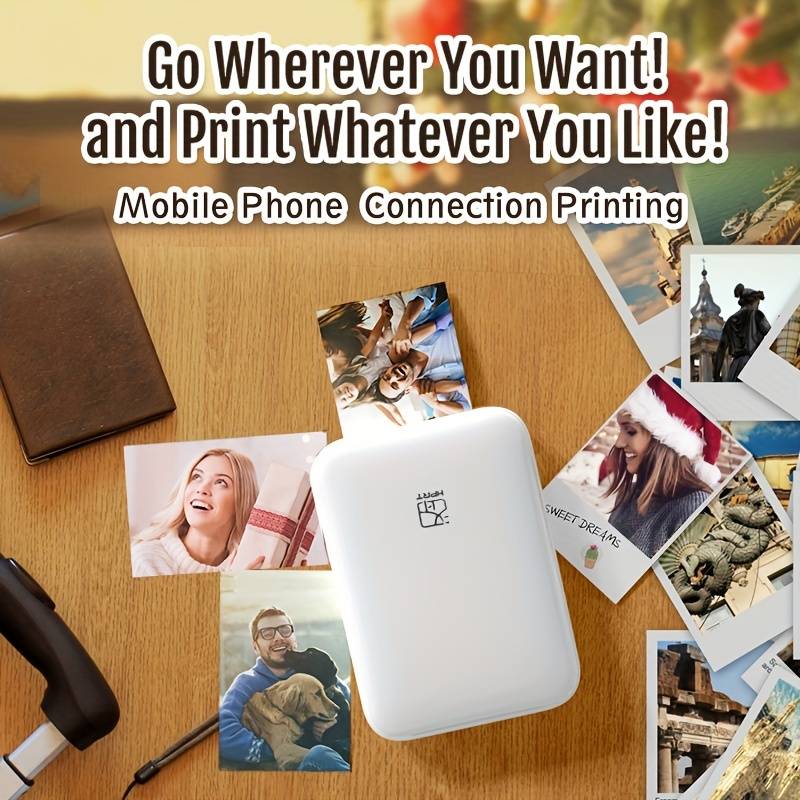 Wireless Portable Photo Printer Mini Color Printer - Sanosa UAE